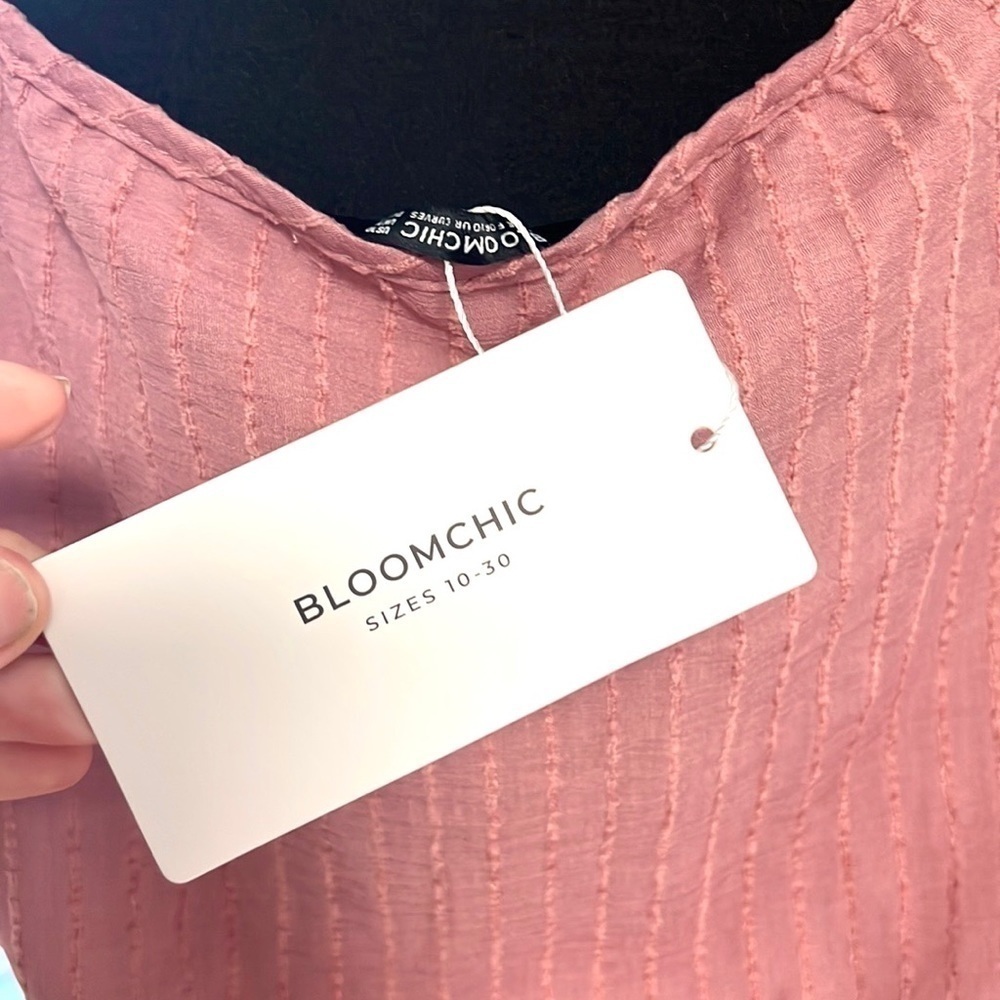 NWT,Bloomchic, Soft Rose, Elastic Waist, Gorgeous & Completely Lined, Size 10 - Picture 6 of 10